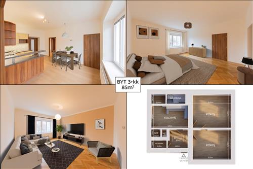 Prodej bytu 3+kk 88 m2 Dr. Milady Horákové, Olomouc